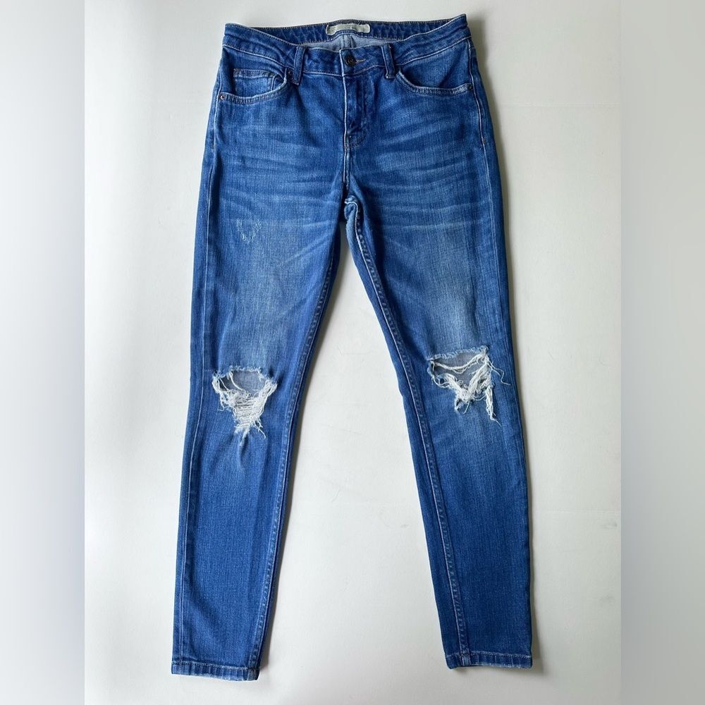 TOPSHOP Moto Lucas Distressed Jean Size 28